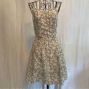 NWOT Jessica Simpson XS sleeveless dress. Black, off white, some grey. NWOT